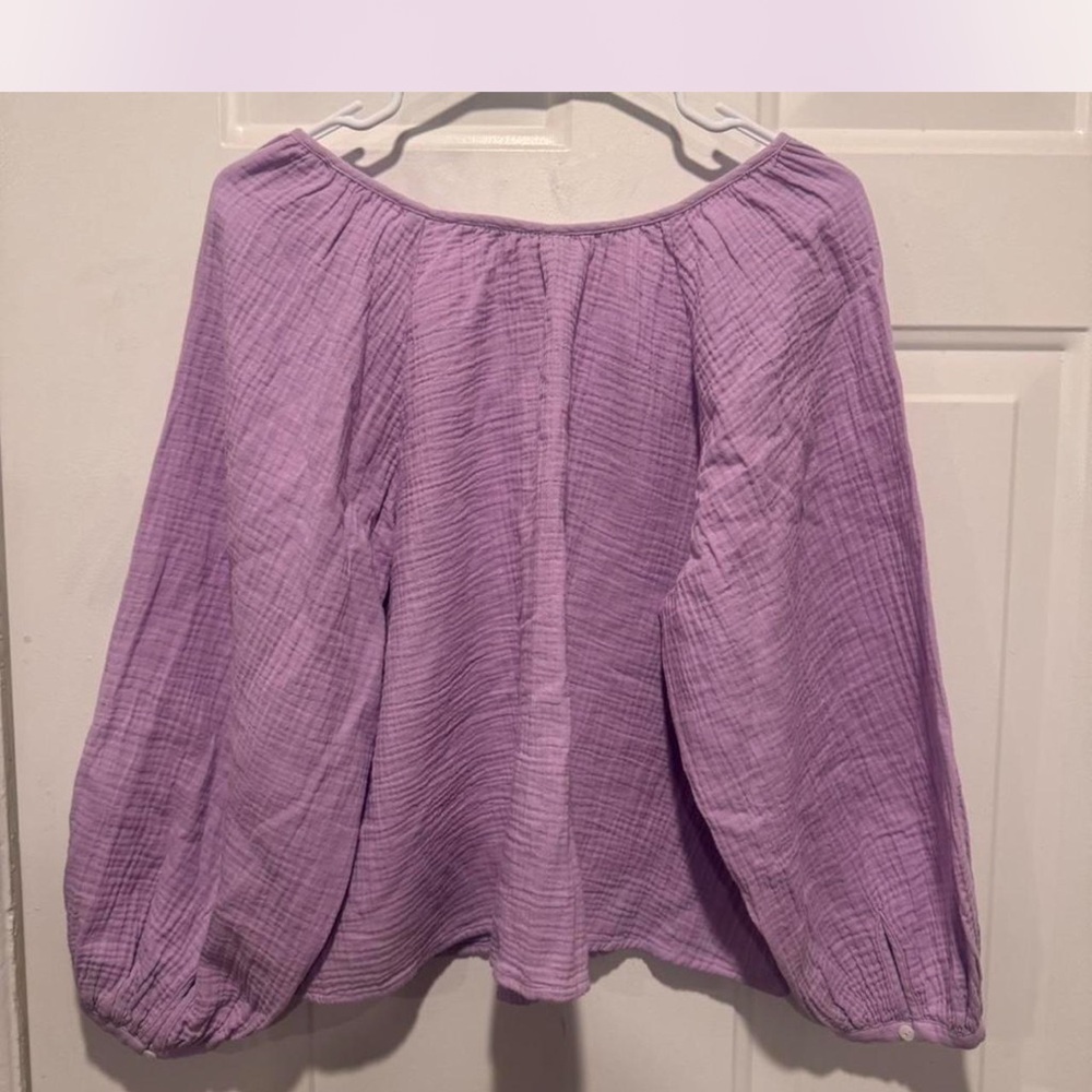 Universal Thread Lavender Gauze Top - image 6